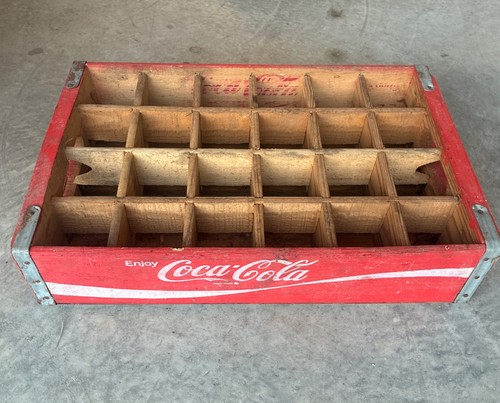 Vtg coca cola coke wooden - coca-cola, 24